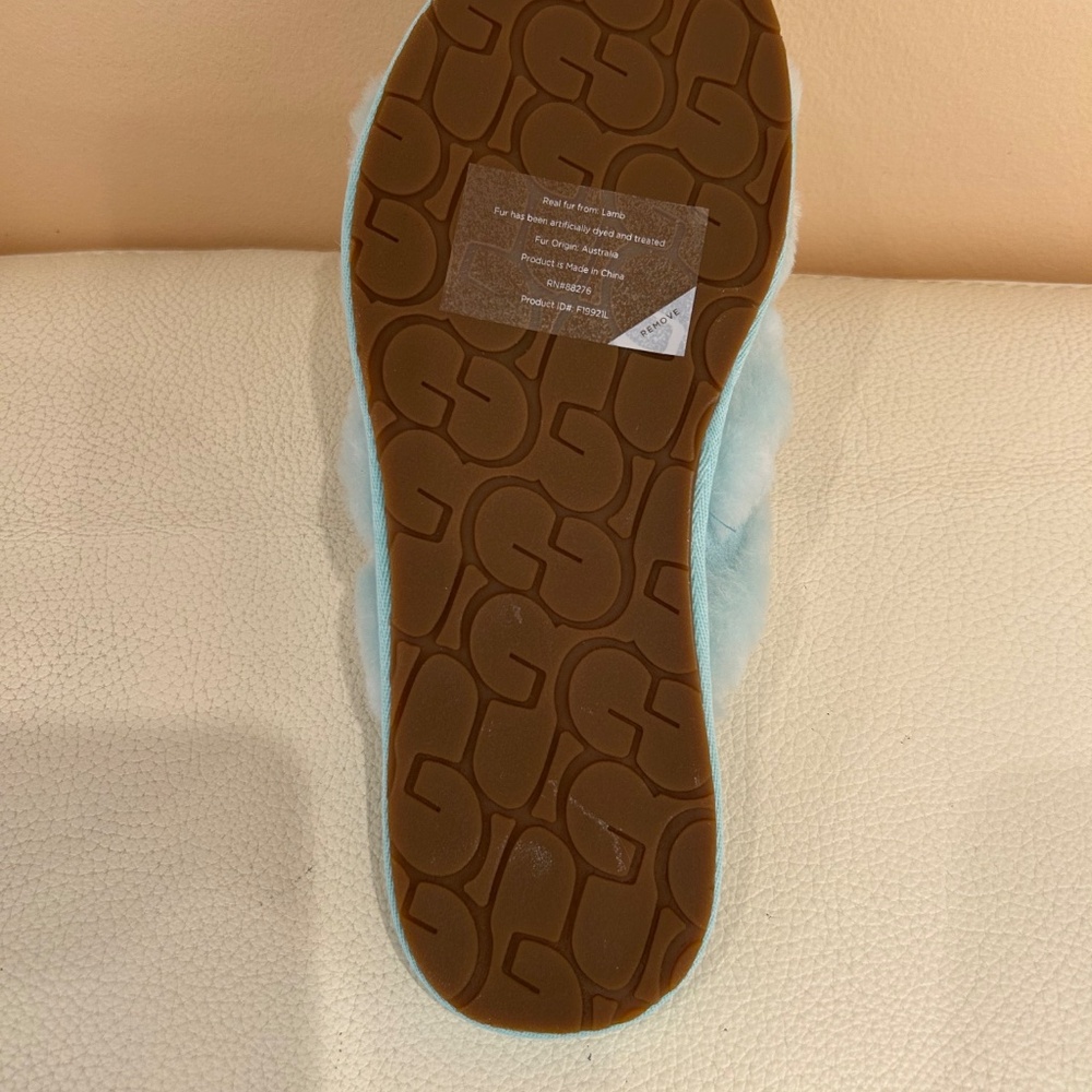 UGG Scuffita Genuine Shearling Slide Slippers - 7 - Picture 5 of 7